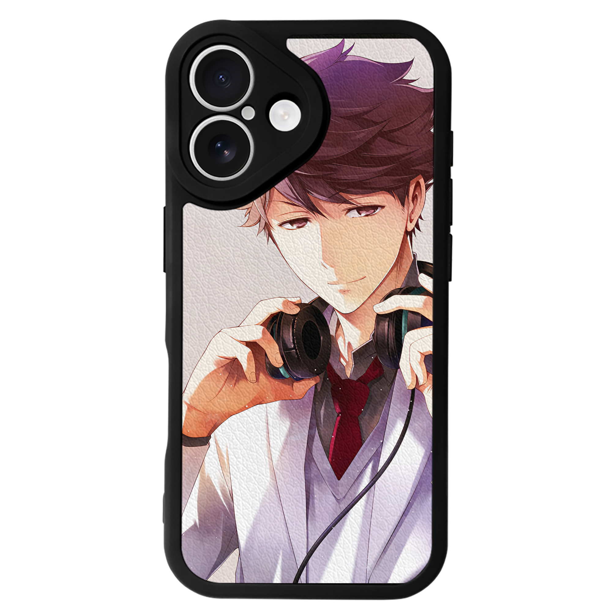 （画像用） ハイキュー!! Haikyu!! 【iPhone 16シリーズ対応】シリコンスマホケース（レザー調） 材質：シリコン